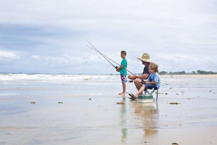 fishing with family