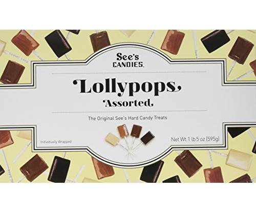 See’s Candies Assorted Lollypops – All 4 Flavors