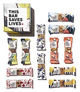 Gluten Free Granola Breakfast Bar, 12 bar Variety Pack by This Bar Saves Lives