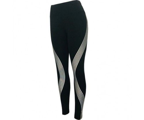 Striped Printed Luminous Yoga Pants