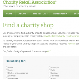 charity shop finder uk