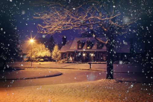 Snowy Winter Home