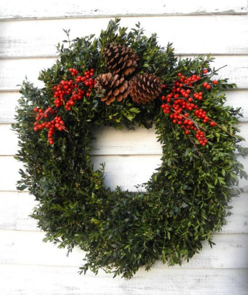 christmas Boxwood Wreath