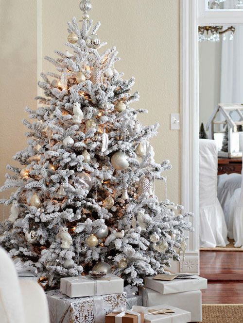 fake snow christmas tree