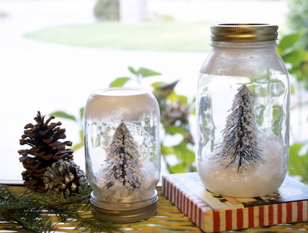 mason jar faker snow