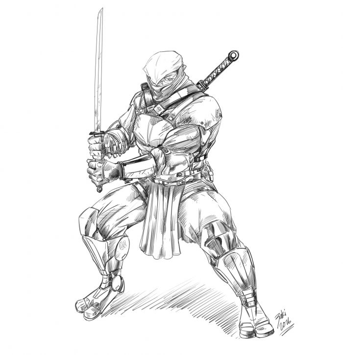 Sahib_ draws - Ninja Assassin Concept Sketch