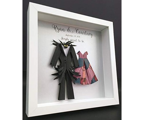 Nightmare Before Christmas -Jack and Sally Shadowbox Frame Wall