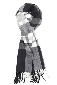 Achillea Men's Cashmere Feel Tartan Plaid Checked Winter Warm Scarf