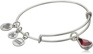 Alex and Ani Birth Month Charm with Swarovski Crystal Bangle Bracelet 