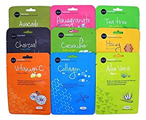 Celavi Essence Facial Face Masks - 9 Pack