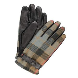 Men's Leather and Tartan Gloves