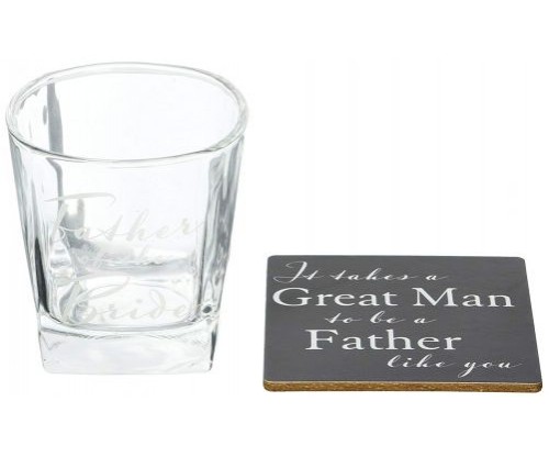 Amore by Juliana Whisky Glass & Coaster