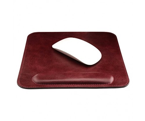 Genuine Leather Mousepad with Wrist Rest