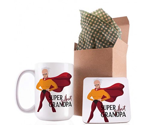 Funny Superhero Grandpa Coffee Mug