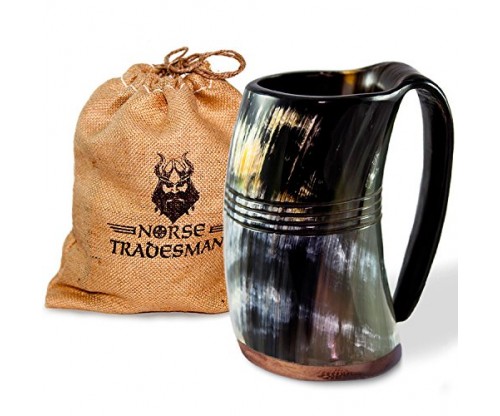 Norse Tradesman Genuine Viking Drinking Horn Mug
