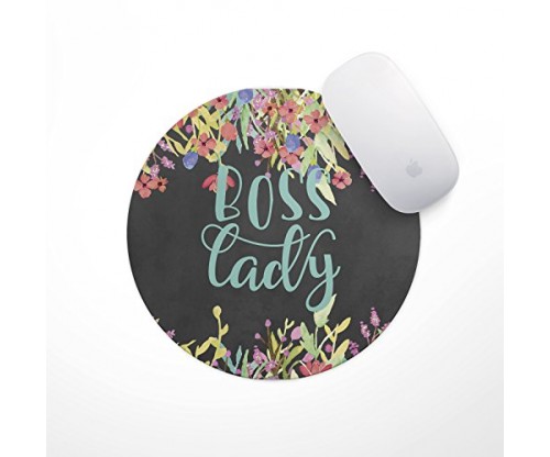 Boss Lady Floral Mouse Pad