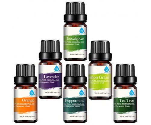 Pursonic 100% Pure Essential Aromatherapy Oils – Set of Six