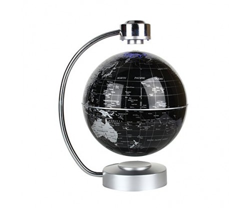 Magnetic Levitating and Rotating Planet Earth Globe Ball with World Map