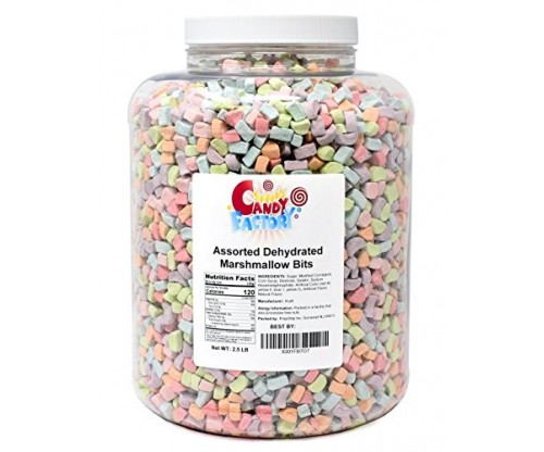 Assorted Dehydrated Marshmallow Bits in Jar