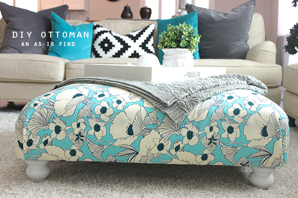 DIY Patterned Ottoman