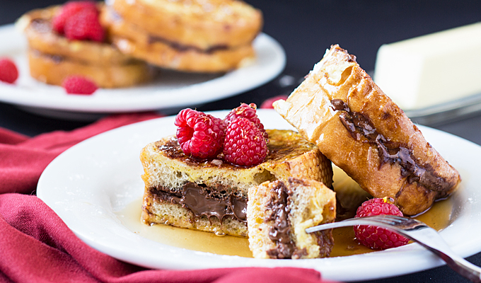 Nutella-Stuffed French Toast