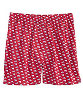 Vineyard Vines Men's Bull & Bear Boxers Red Velvet