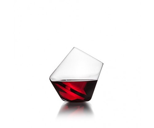 Sempli Cupa-Vino Clear Aerating Wine Glasses, Set of 2 in Gift Box
