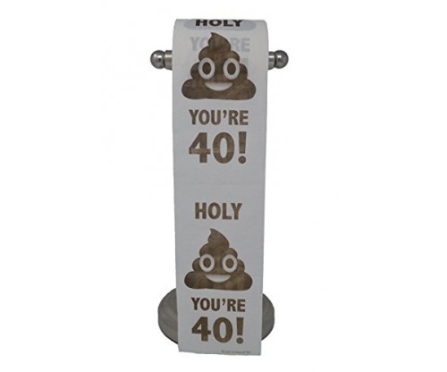 Happy 40th Birthday Prank Toilet Paper Gag Gift