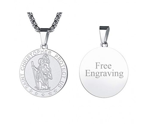 FaithHeart Saint Christopher Necklace – Customize Available