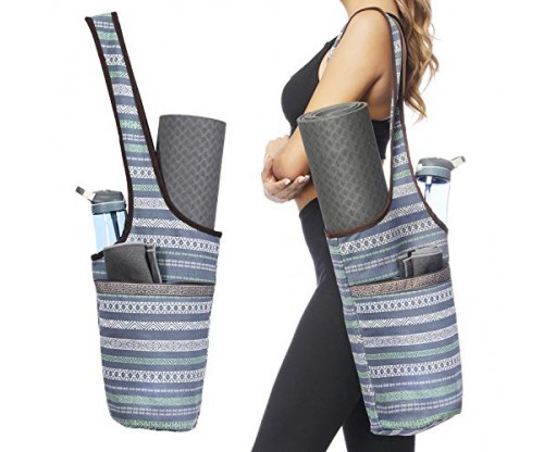 Ewedoos Yoga Mat Bag with Zipper Pocket