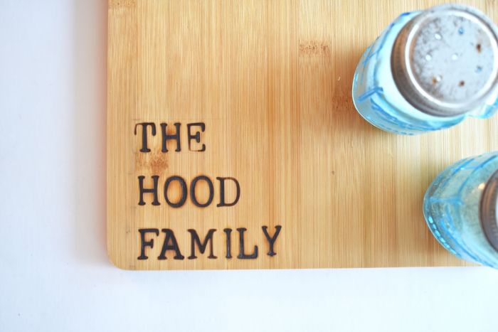 Etched Cutting Board