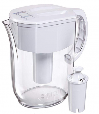 Brita Large 10 Cup Everyday Water Pitcher with Filter - BPA Free - White