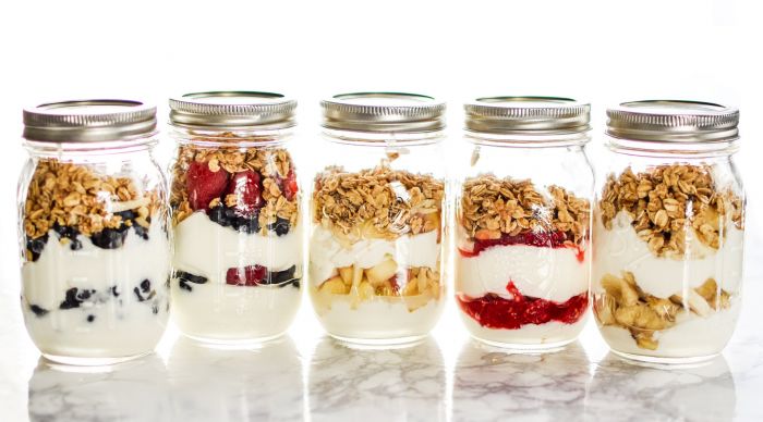 granola in a jar