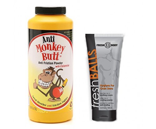NO SWEAT BUNDLE! with Anti-Monkey Butt Powder and Fresh Balls Lotion