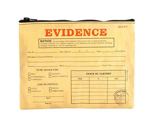 Blue Q Evidence Zipper Pouch