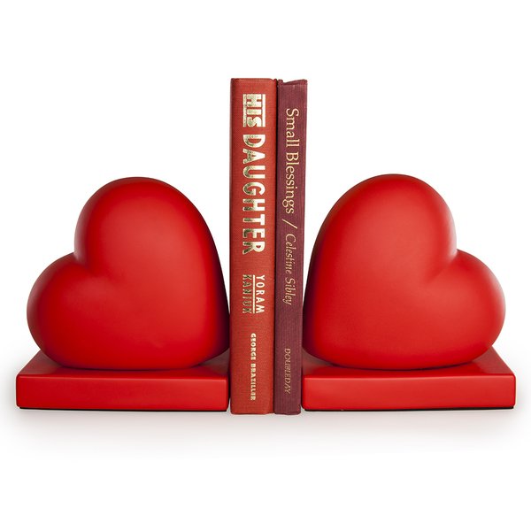 Danya B Red Hearts Bookend | ThatSweetGift