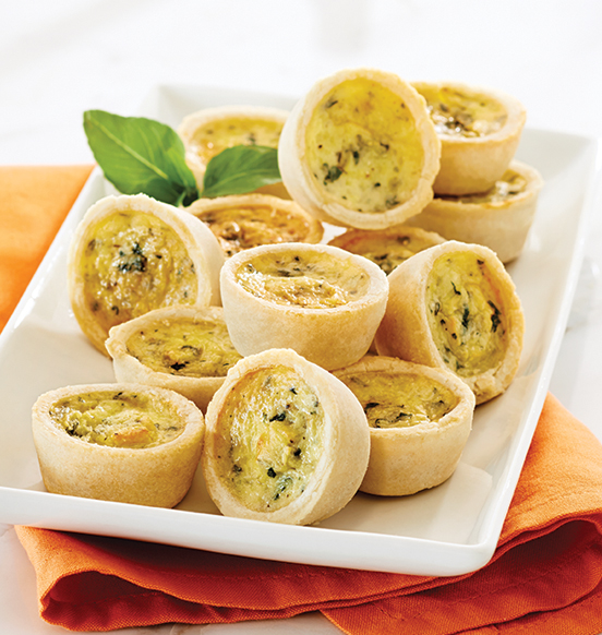 Garlic and Herb Mini Quiches