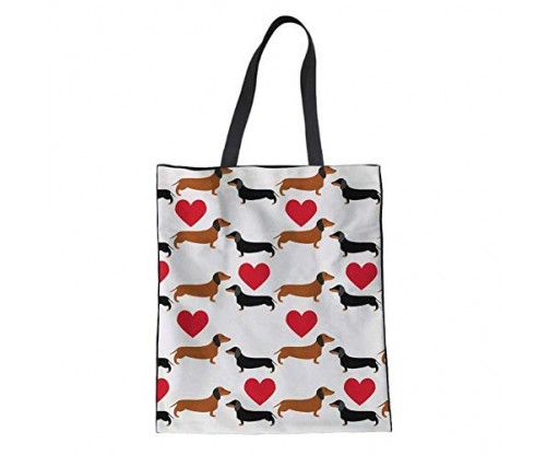 Upetstory Fashion Dachshund Tote Bag