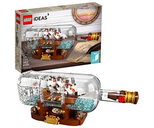 LEGO Ideas Ship in a Bottle 21313 Expert Building Kit