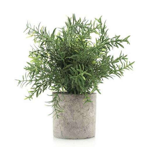 Velener Mini Potted Plastic Fake Green Plant for Home Decor