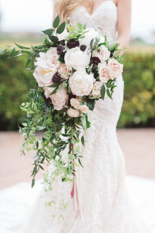 cascading bouquet