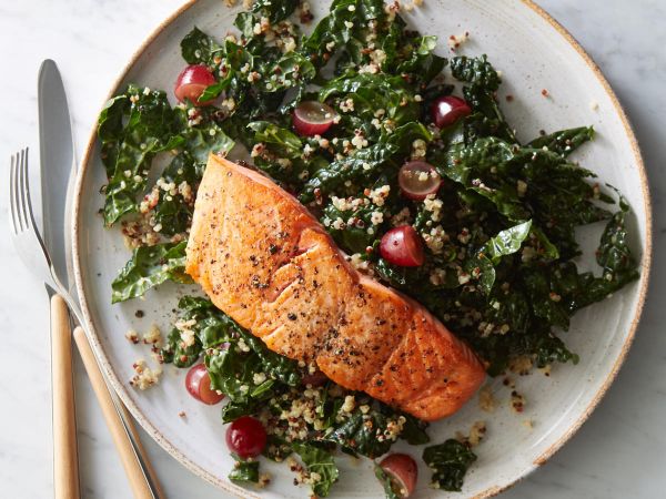 kale beat salmon