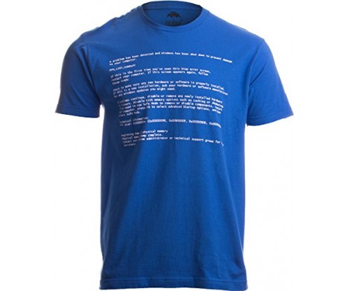 Blue Screen of Death – Geeky Windows Error – T-Shirt