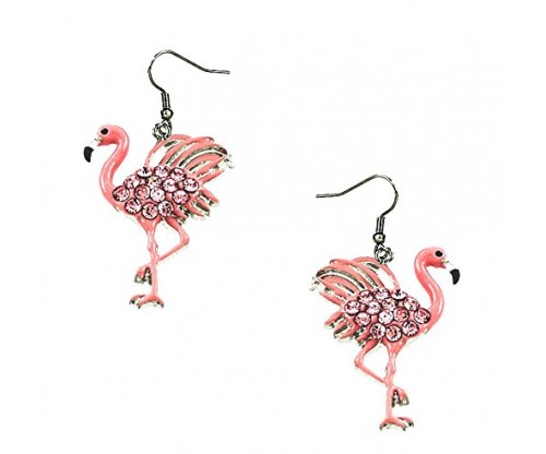 DianaL Boutique Pink Flamingo Earrings