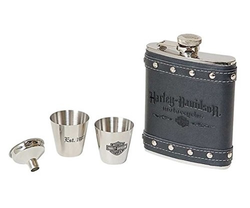 Harley-Davidson Motorcycle Flask Set