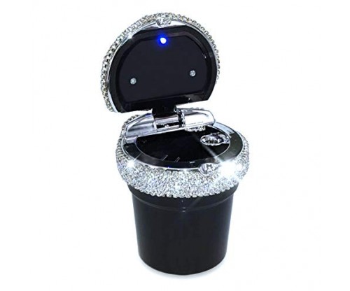 EING Portable Blingy Car Cigarette Ashtray with LED Light Indicator