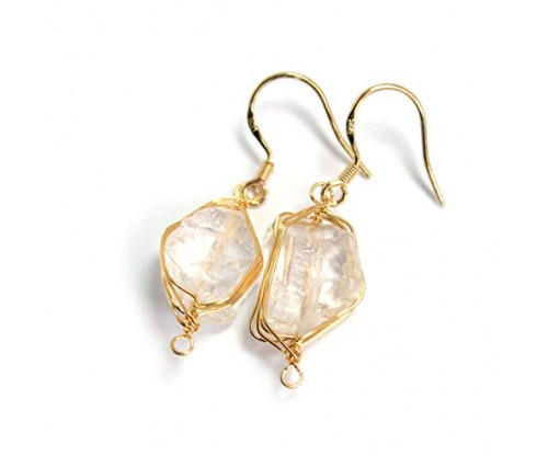 Scutum Craft Handmade Gemstone Dangle Earrings/Wearable Art