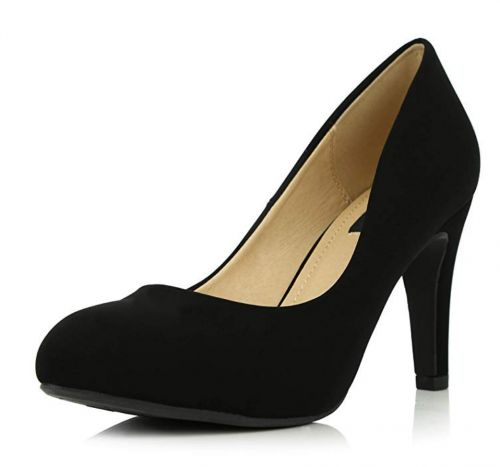 3. DailyShoes Round Toe Pumps