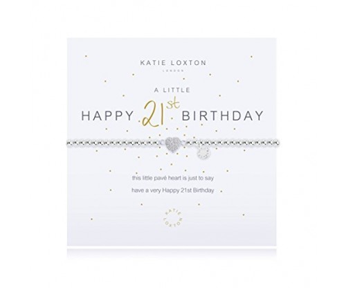 Katie Loxton A Little Happy Birthday Silver Women’s Bracelet
