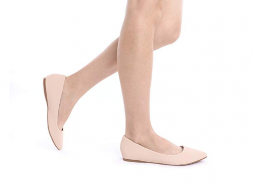 nude color flats